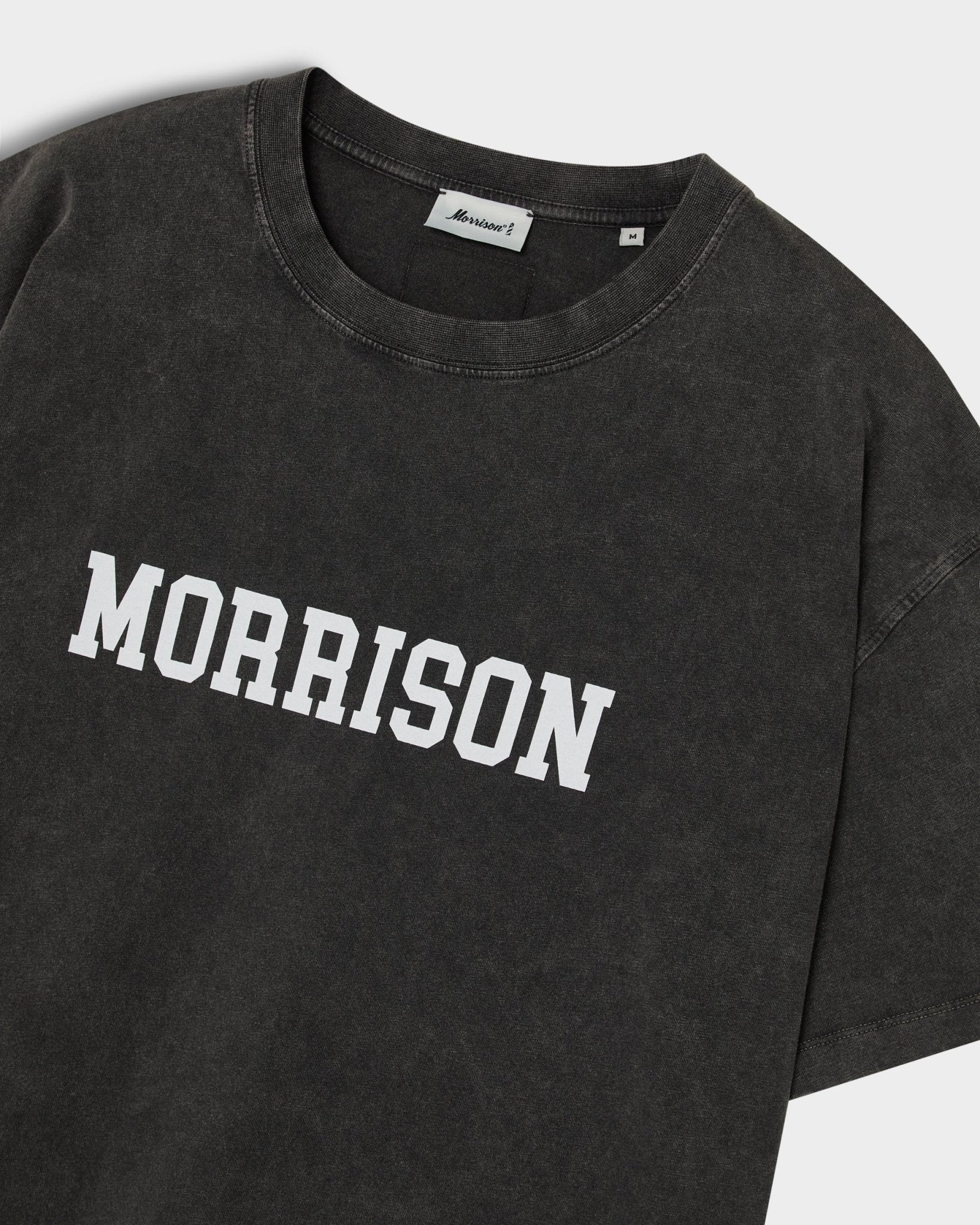 COLLEGE BLACK BOXY TEE - Image 5