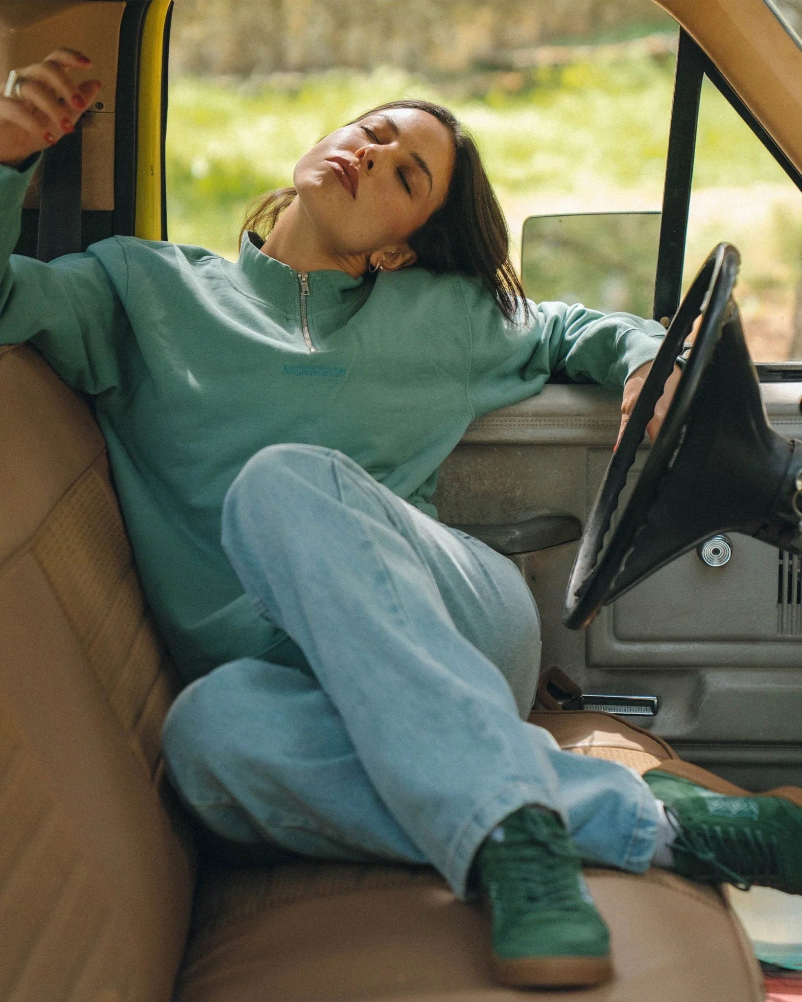 GREEN REGULAR HALF ZIP - Image 4