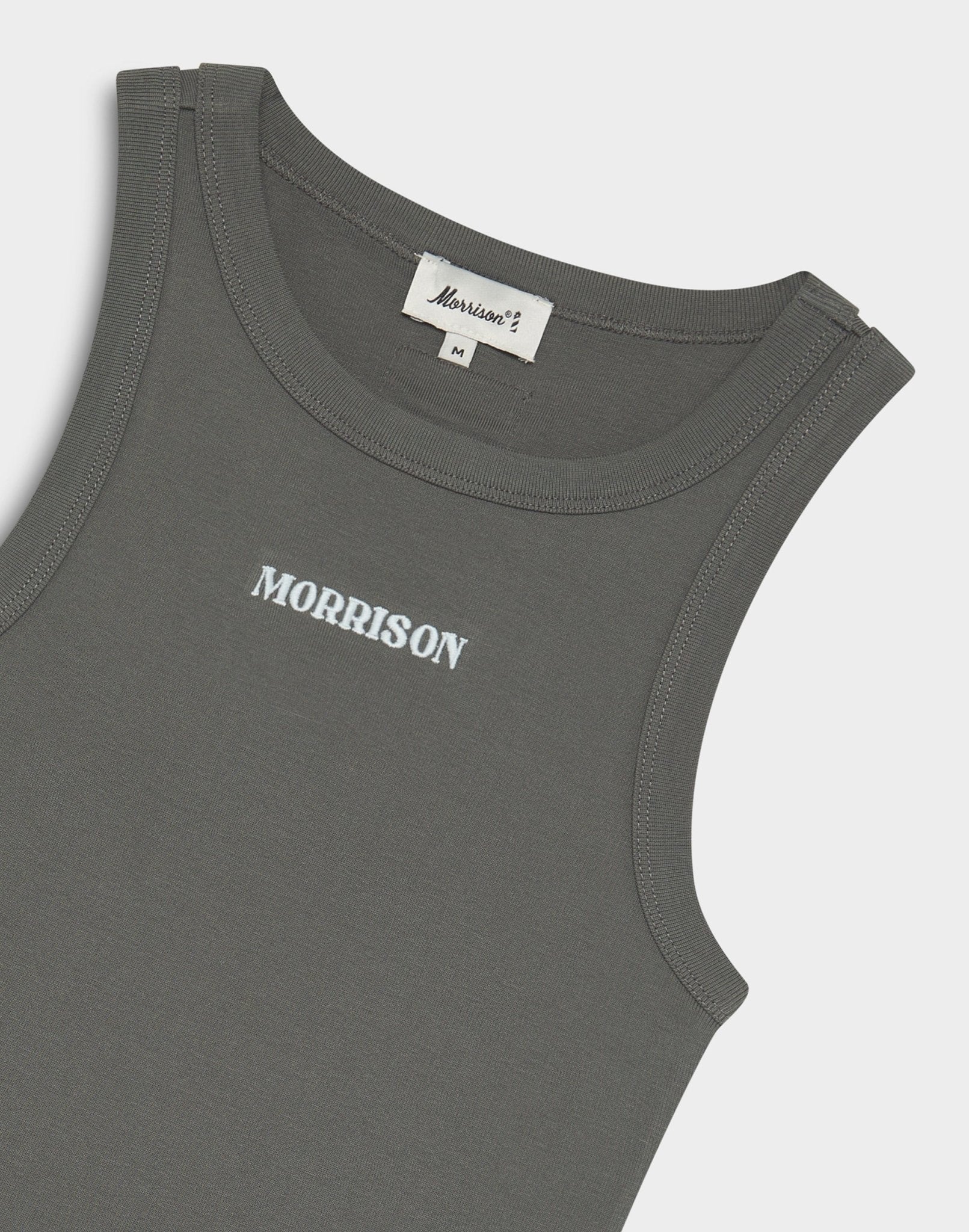 GREY SLIM TANK TOP - Image 3