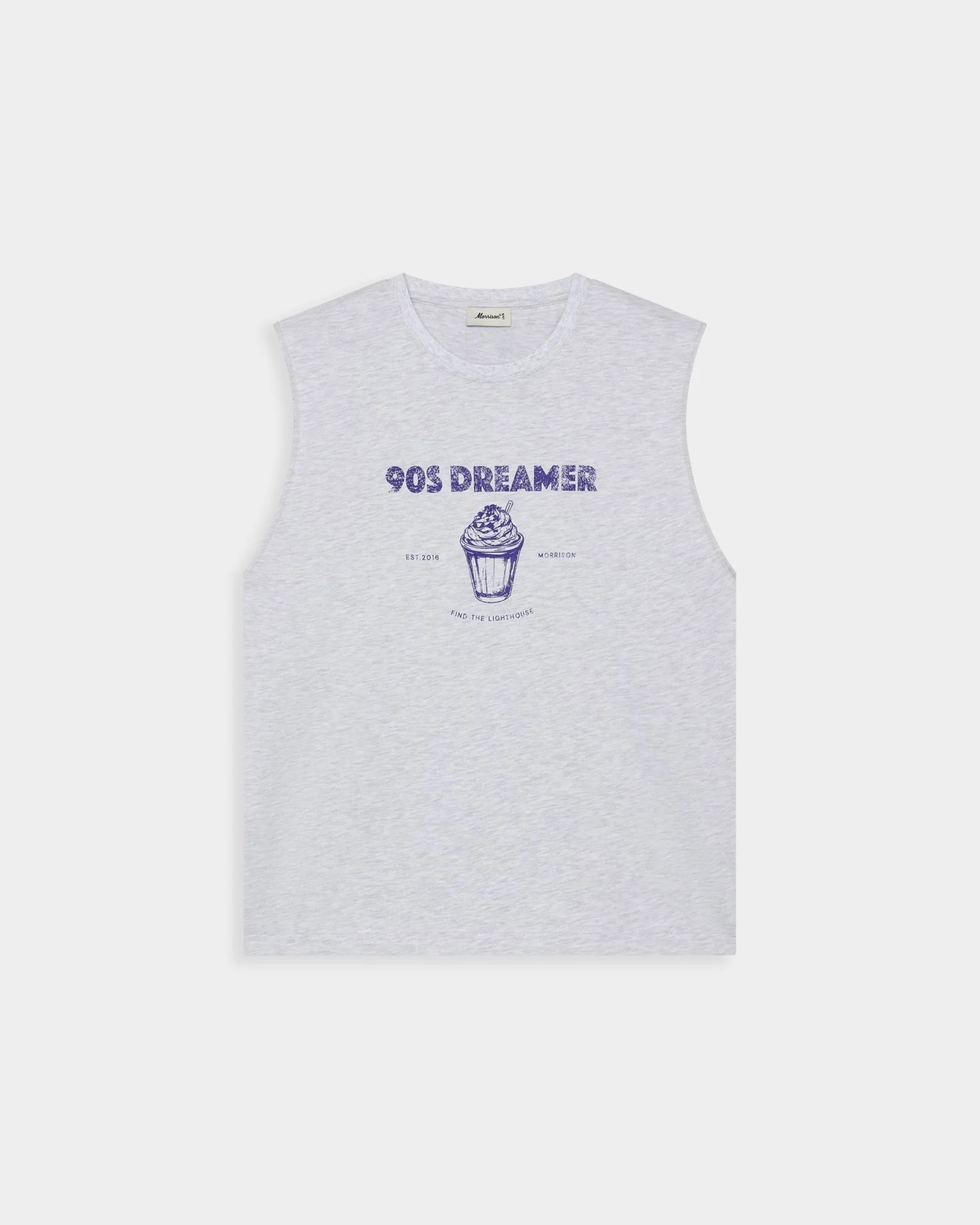 ICE GREY BOXY TANK TOP
