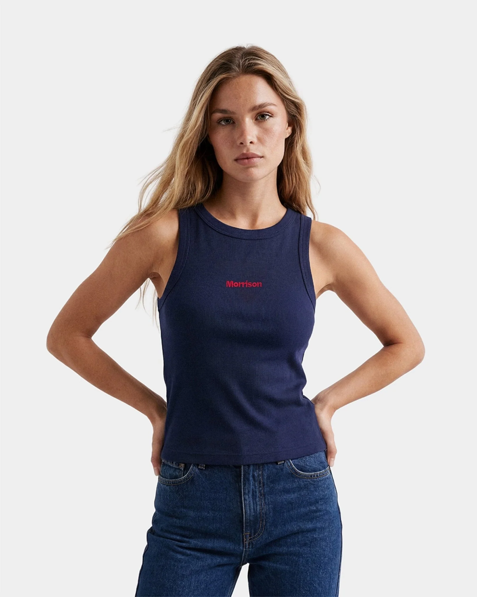 NAVY SLIM TANK TOP - Image 7