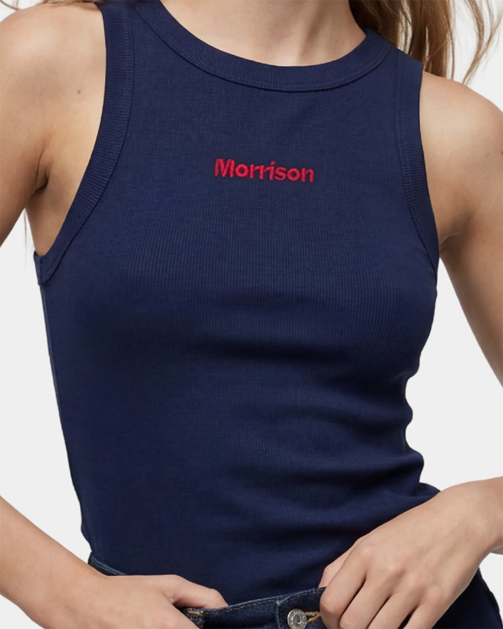 NAVY SLIM TANK TOP - Image 8
