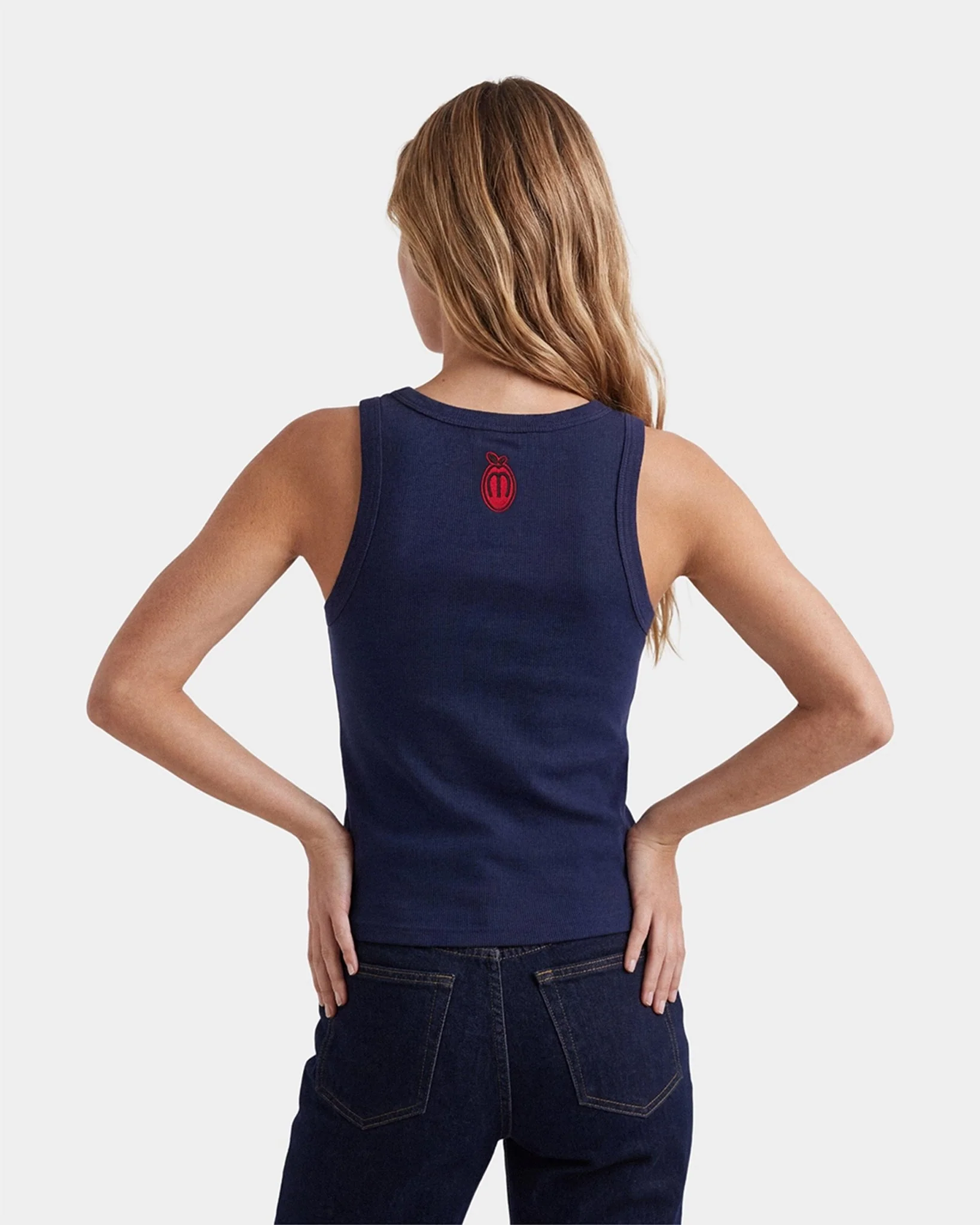 NAVY SLIM TANK TOP - Image 9