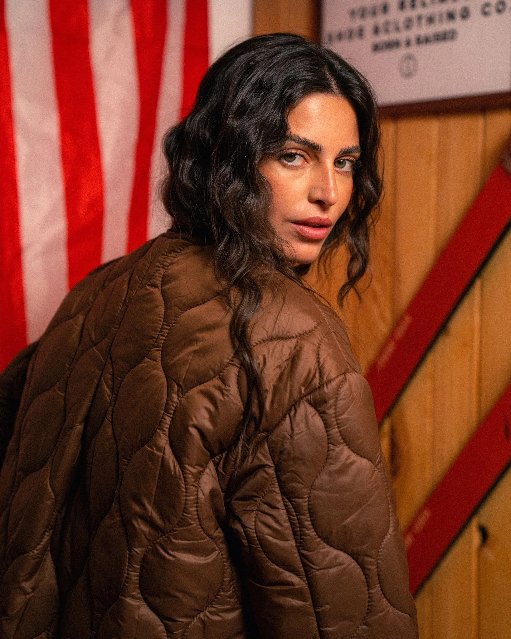 Quilted Chestnut Jacket - Image 4