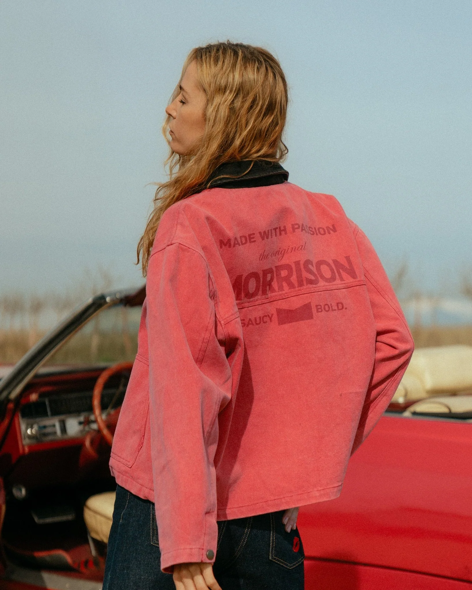 RED WORKER JACKET - Image 2