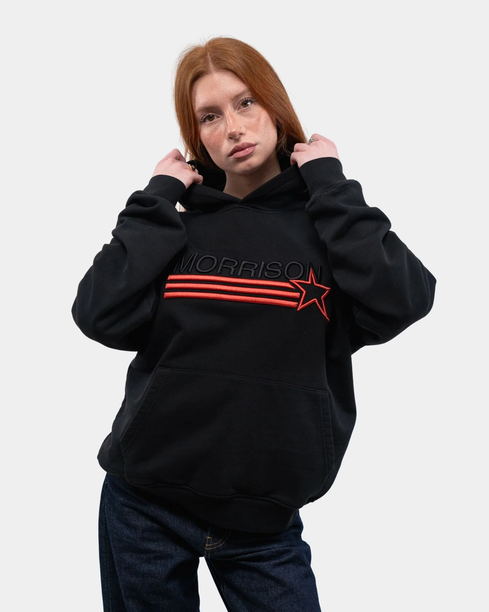 STAR BLACK HOODIE - Image 4
